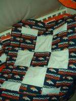 Baby Nursery Crib Bedding Set w/Denver Broncos fabric  