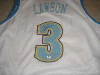   TY LAWSON Signed Sewn Basketball Jersey Auto UNC Autographed GAI