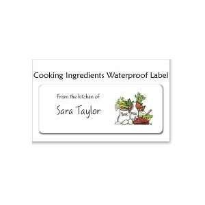  Cooking Ingredients Waterproof Label