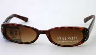 Nine West Sunglasses Tortoise Shell Rhinestone UV NWT  