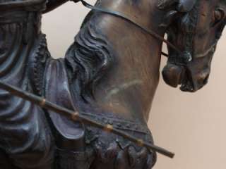 Large Orientalist Bronze Arab Hunter on Horseback 17kg  