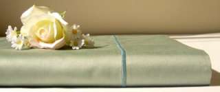 600 TC EGYPTIAN COTTON BED SHEET SET KING QUEEN SAGE  