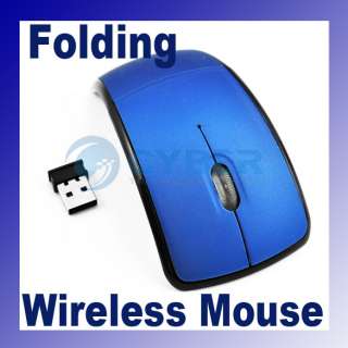1xArc Folding 2.4G Wireless USB Optical Laptop Mouse PC  