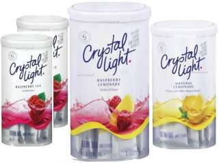 CRYSTAL LIGHT Drink Mix 8 Quart Low Calorie Lemon Raspberry Ice Tea 