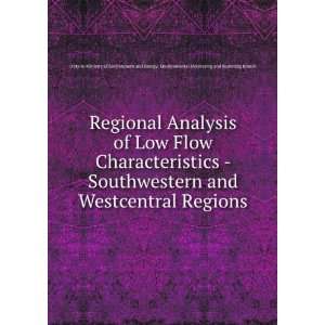  Regional Analysis of Low Flow Characteristics   Southwestern 