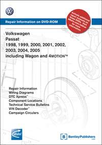 Volkswagen Passat 98 05 Service Repair Manual DVD VB55  