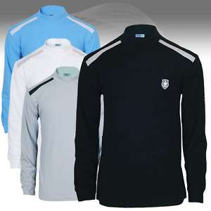 New Men Golf Shirts Turtleneck Mock Neck Sports Wear  
