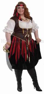 Pirate Lady 3X Plus Size Adult Costume  