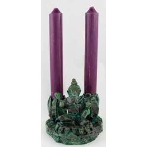    Candle Holder Chime Duo Ganesh Sitting Patio, Lawn & Garden