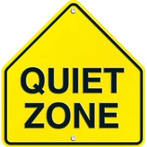  QUIET ZONE TWO SIDED DECORATIONS