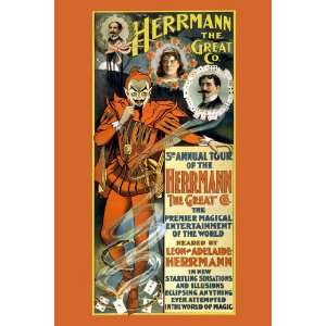   Co. 3rd annual tour of the Herrmann the Great Co 20x30 poster Home
