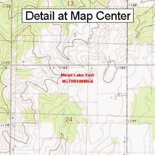  USGS Topographic Quadrangle Map   Mead Lake East 