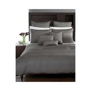   Collection Grey Frame Bedding Queen Duvet Euro + Standard Shams Set