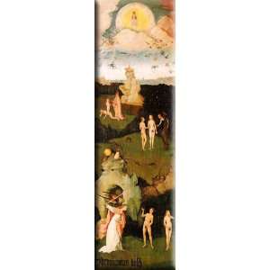 Haywain, left wing of the triptych 5x16 Streched Canvas Art by Bosch 