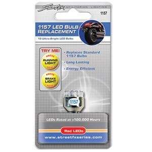  Street FX 1157 LED Replacement Bulbs   Red Automotive