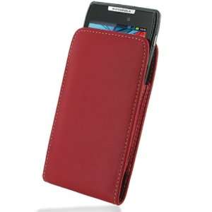   Red Leather Case for Motorola RAZR XT910/Droid RAZR XT912 Electronics