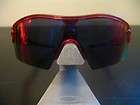 New Oakley Radar XL Crystal Red W/ Positive Red Iridium Sunglasses 09 