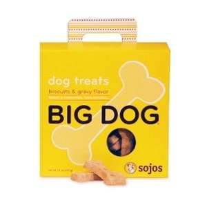  Sojos BIG DOG Biscuits & Gravy Dog Treats (12 oz. box 