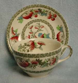 JOHNSON BROTHERS china INDIAN TREE green key cream background Cup 