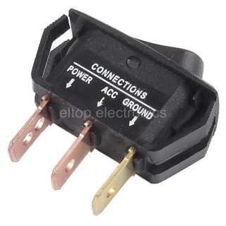 12V 25A ON OFF Car Rocker Switch Push Fit with Red LED #SW41  