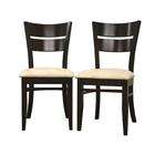 Grace Brown Wood Dining Chairs (Set of 2)