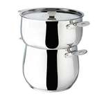   & Cuisine 8087 Satin Couscous set Pot With Steamer   Stainless Steel