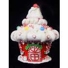 Allstate 8.25 Cupcake Heaven Peppermint Candy Cane House Table Top 