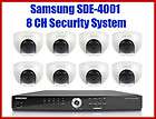CH Samsung SDE 4001/4002N DVR Security System (8 Night Dome Cameras 