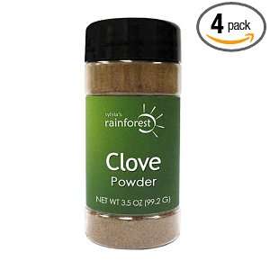  Sylvias Rainforest Clove Powder, 3.5 Ounce Bottle (Pack 