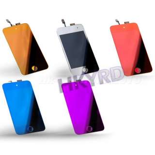 Plating Touch Digitizer+LCD Display&Home Button For iPod touch 4