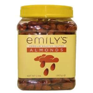 Emilys Roasted & Salted Almonds 32oz  Grocery & Gourmet 