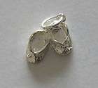 Baby Shoes Booties 3D CHARM Pendant .925 925 Real Genuine Sterling 