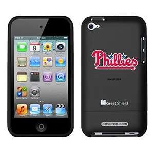   Phillies Red Text on iPod Touch 4g Greatshield Case Electronics