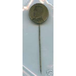Woodrow Wilson silver stick pin with his image