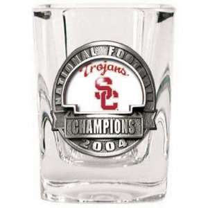 USC Trojans 2004 BCS National Champions Shot Glass