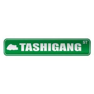   TASHIGANG ST  STREET SIGN CITY BHUTAN