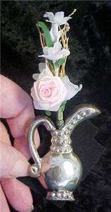 MEXICO SILVER POSEY PIN SOME DINGS PITCHER STYLE  8193  