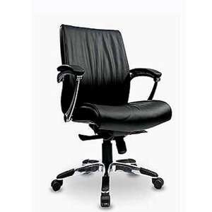  Perch Leather Ergonomic Office Chair   Medium Back