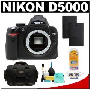  Nikon D5000 Digital SLR Camera Body with Two (2) Spare EN 