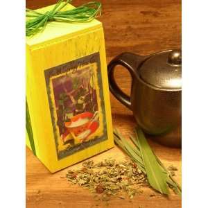 Salt Spring Tea Lemon Sunset Herbal Tea Grocery & Gourmet Food