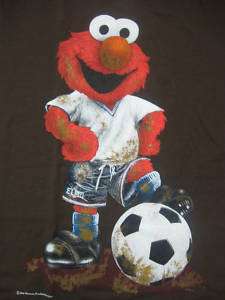 Sesame Street   Elmo   Playing Soccer   T Shirt  