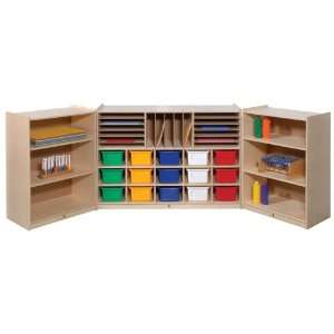   Lock Storage Cubby (with Multi Colored Plastic Trays)