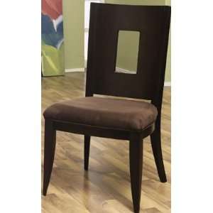  Klaussner Nikka Dining Side Chair Dark Wood