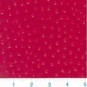  58 Wide Pleather Ostrich Lipstick Red Fabric By The Yard 
