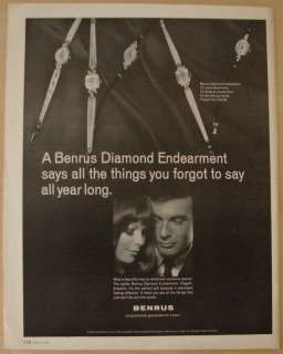 Benrus Watches 1966 Vintage Print Ad  