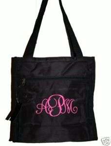 PERSONALIZED TOTE ALL COLORS & PICK EMBROIDERY STYLE  