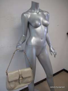 NWT Yves Saint Laurent Beige Patent Leather Bag $1495  