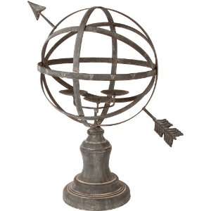    Lone Elm Studios Armillary Globe Candle Holder