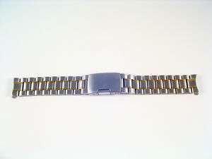 STAINLESS STEEL 2TONE DIVERS WATCH BAND 22MM STRAP S14A  