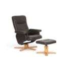 Dark Brown Leather Recliners  